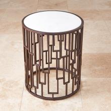  9.92753 - Shingle Barrel Table-White Marble